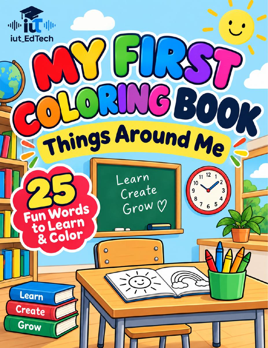 My First Coloring Book: Things Around Me 正式封面